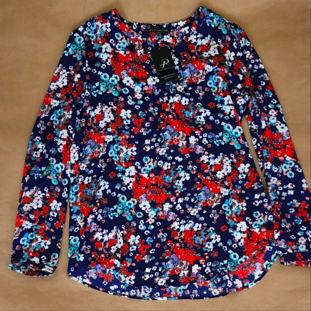 Adrianna Papell Blouse Size S NWT